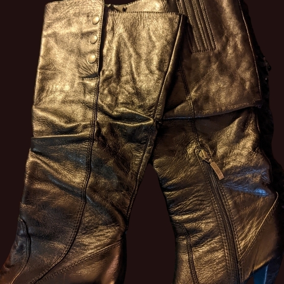 Guess knee high leather boots size 9.5M - Picture 2 of 10